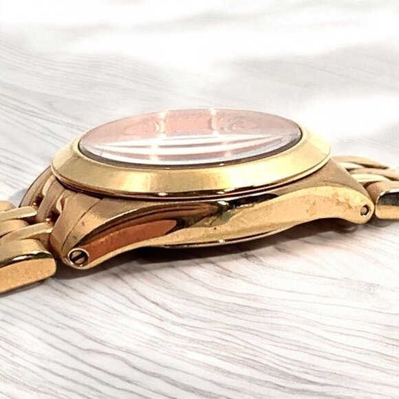 Marc Jacobs Peeker Pink Dial Rose Gold Stainless Steel Strap Watch Women MBM3377 - Picture 7 of 10